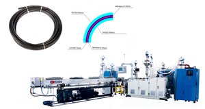 Линия по производству нейлоновых труб с кислородным барьером EVOH PA | Экструзионная линия для производства нейлоновых труб из ПА