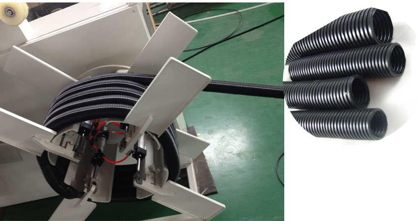 Машина для производства одностенных гофрированных труб из полиэтилена