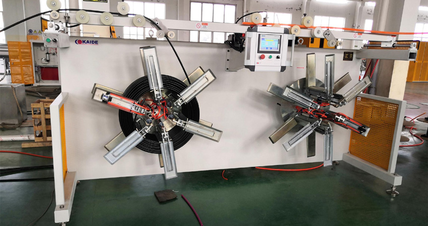 машина для намотки труб из полиэтилена